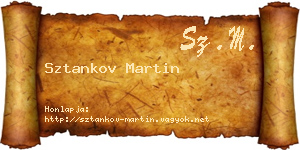 Sztankov Martin névjegykártya